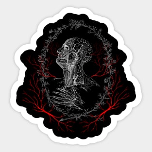 Anatomy Blood Vessel - Gothic Dark Academia Sticker